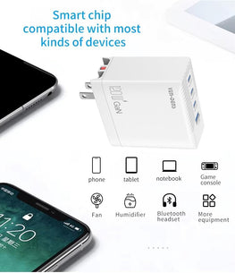 120W Ven-Dens USB C Charger 4 in 1 GAN³ Charger Plug For iPad Pro 13 2025 / iPad Pro 11 2025, Superfast Charging Plug With GaN Technology