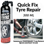 300ml Quick Fix Tyre Repair Emergency Spray: Emergency Puncture Seal & Inflate Foam Spray