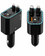 Wyeflux 4-in-1 Retractable Fast Car Charger with Type C and Lightning Cables included plus 1 USB-A and 1 USB-C Port