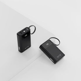 20000mAh PowerBank WYE with Built-In USB-C & 8-Pin Cables, 45W PD Fast Charging, LED Display, Portable Battery Pack for iPhone, Samsung, Google Pixel, Tablets & More
