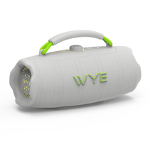 40W Portable Bluetooth Speaker – Grey, High-Fidelity Hi-Fi Wireless Speaker with Deep Bass, RGB Lights, IPX6 Waterproof, TWS, USB-C, AUX & TF Card