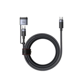 240W 2-in-1 USB-C to USB-C 2M Cable with 140W MagSafe 3 Fast Charging Adapter – Compatible with MacBook Pro 14” & 16” (2021–2024), MacBook Air M2/M3, USB-C Laptops & Devices