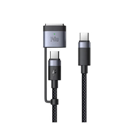 240W 2-in-1 USB-C to USB-C 2M Cable with 140W MagSafe 3 Fast Charging Adapter – Compatible with MacBook Pro 14” & 16” (2021–2024), MacBook Air M2/M3, USB-C Laptops & Devices