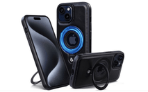iPhone Premium PU Leather Magsafe Case with Ring Stand - IA Tech