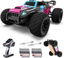 4WD Powerextra RC Cars, Electric Off Road Monster Trucks with LED Light, High Speed 40+ KM/H , 50+ Mins Play Car Gift for Boys & Girls - Interior Auto Tech